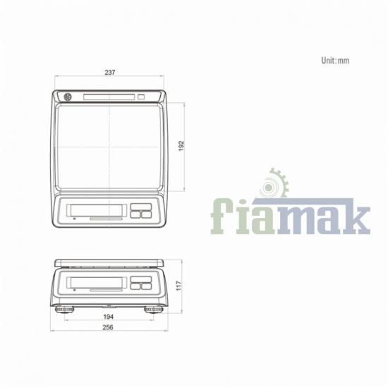 Cas Sw II W 6 kg. Sıvı Korumalı Tartım Terazisi