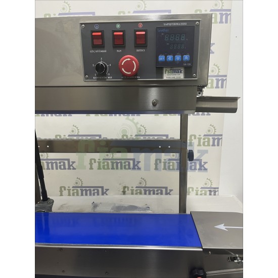 Paslanmaz Dikey Konveyörlü Yapıştırma Makinesi