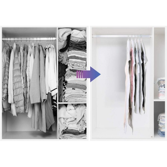 Elbise Torbası - Vakumlu Hurç Torbası - Pratik,Yer Kaplamaz - 3'lü Set