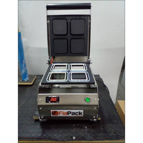 Paslanmaz Kase Tabak Kapatma Makinesi 110x110mm Kuruyemiş Tabağı GMF-110