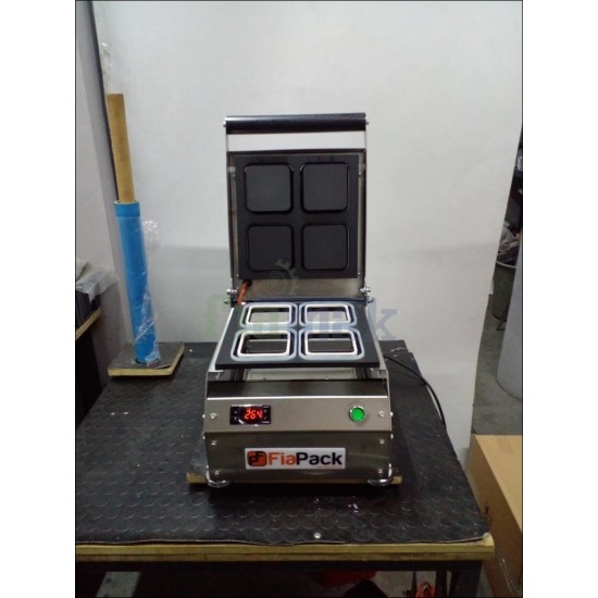 Paslanmaz Kase Tabak Kapatma Makinesi 110x110mm Kuruyemiş Tabağı GMF-110