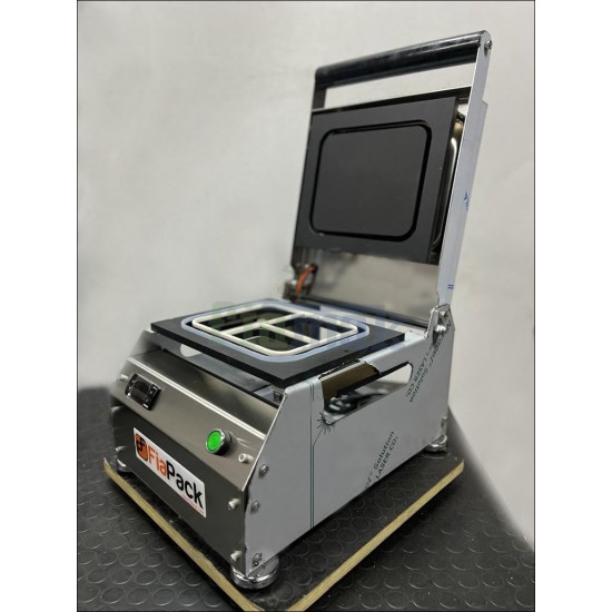 Paslanmaz Kase Tabak Kapatma Makinesi  3 Bölmeli Yemek Paketleme GMF-3