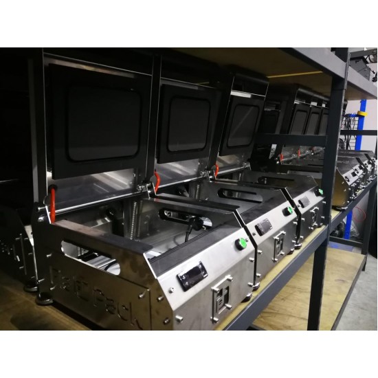 Paslanmaz Kase Tabak Kapatma Makinesi  3 Bölmeli Yemek Paketleme GMF-3