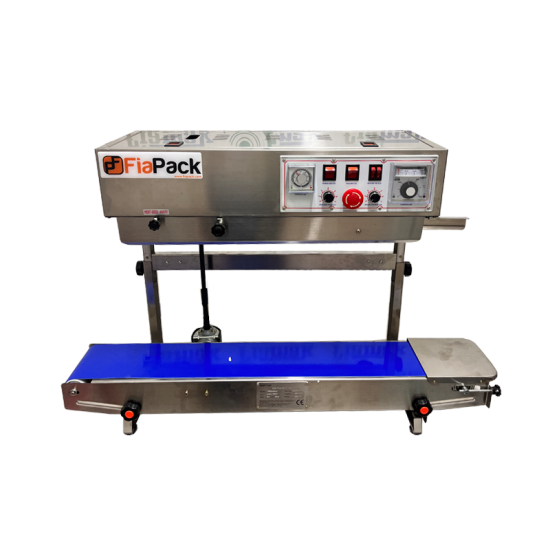 Paslanmaz Dikey Mürekkep Tarih Kodlamalı Yürüyen Bantlı Poşet Yapıştırma Makinesi