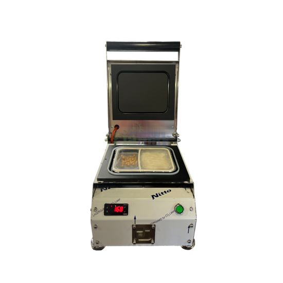 Paslanmaz Kase Tabak Kapatma Makinesi 2 Bölmeli Yemek Paketleme GMF-2