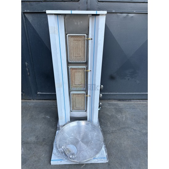 Gazmer Onaylı 3 Radyanlı Gazlı (CE) Döner Ocağı