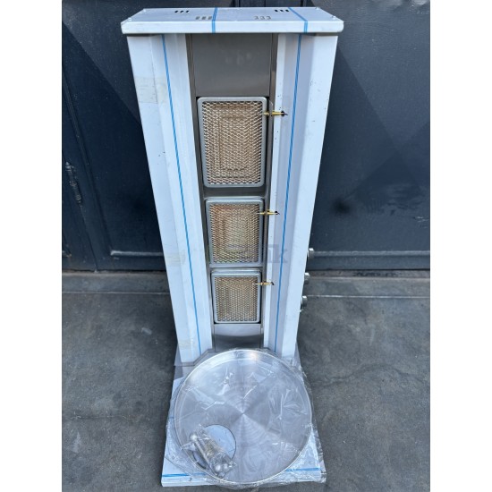 Standart 3 Radyanlı Doğalgazlı Döner Ocağı ( CE Belgeli )