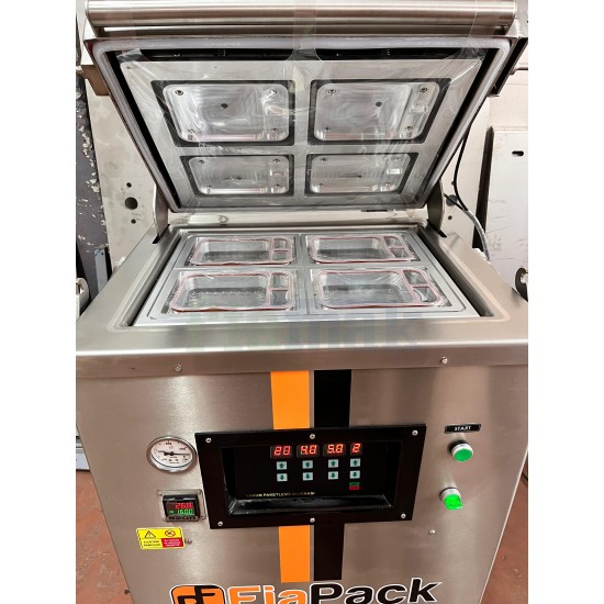 Çiğ Köfte Porsiyon Map Tabak Kapatma Yarı Otomatik Gazlı Kase Kapatma Vakum Makinesi