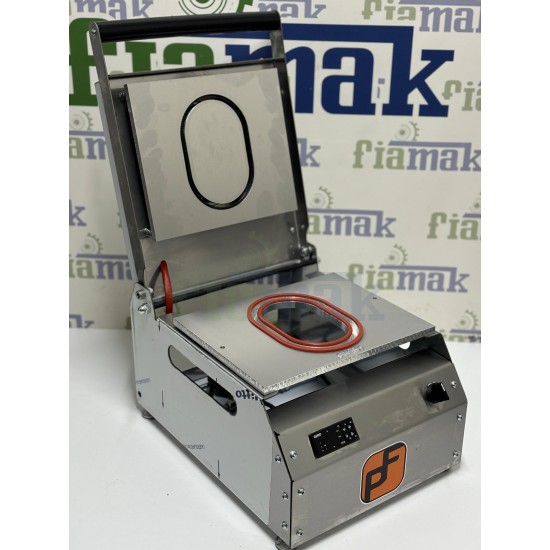 Tabak Kapatma Makinesi Sıcak Yemek Paketleme Makinası Oval Kap 117 x 177 mm