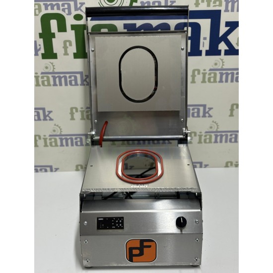 Tabak Kapatma Makinesi Sıcak Yemek Paketleme Makinası Oval Kap 117 x 177 mm