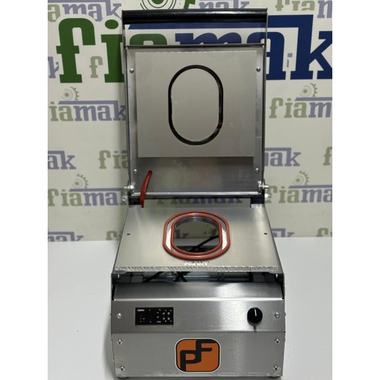 Tabak Kapatma Makinesi Sıcak Yemek Paketleme Makinası Oval Kap 117 x 177 mm