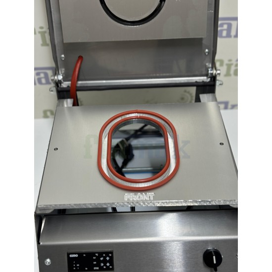 Tabak Kapatma Makinesi Sıcak Yemek Paketleme Makinası Oval Kap 117 x 177 mm