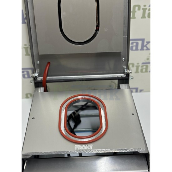 Tabak Kapatma Makinesi Sıcak Yemek Paketleme Makinası Oval Kap 117 x 177 mm