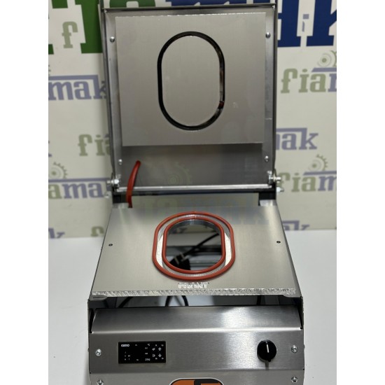 Tabak Kapatma Makinesi Sıcak Yemek Paketleme Makinası Oval Kap 117 x 177 mm