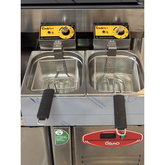 Cookset Elektrikli Fritöz 5+5 (10 LT)