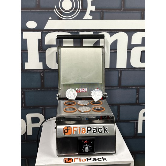 Fiapack Ayran Paketleme Makinesi 6'lı Ayran Bardak Kapatma Makinası