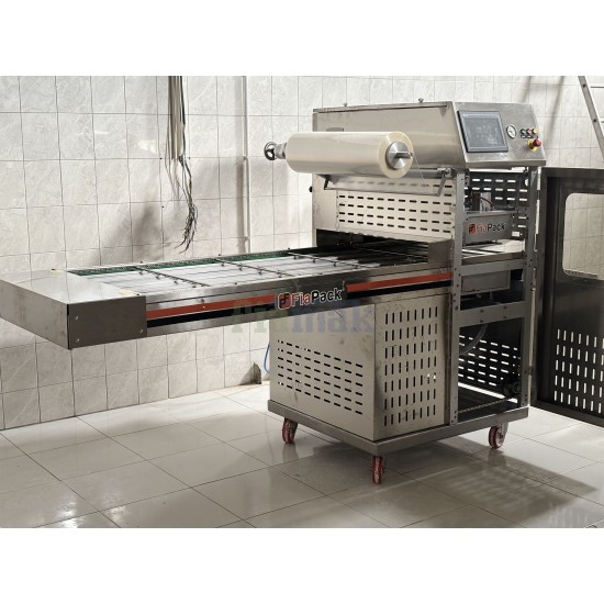 Fiapack Tam Otomatik Gıda Map Modifiye Atmosfer Tabak Kapatma Paketleme Makinesi