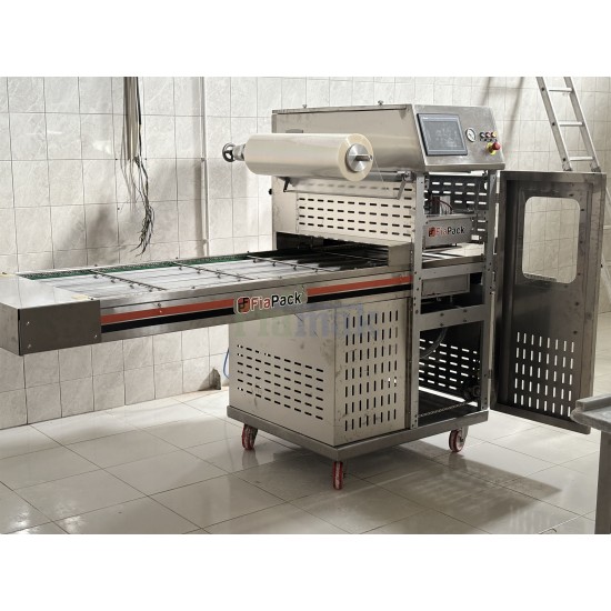 Fiapack Tam Otomatik Gıda Map Modifiye Atmosfer Tabak Kapatma Paketleme Makinesi