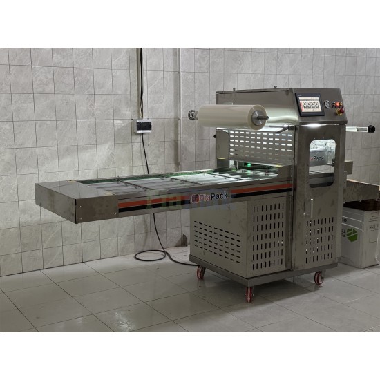 Fiapack Tam Otomatik Gıda Map Modifiye Atmosfer Tabak Kapatma Paketleme Makinesi