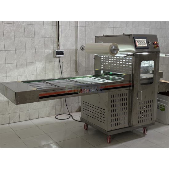 Fiapack Tam Otomatik Gıda Map Modifiye Atmosfer Tabak Kapatma Paketleme Makinesi