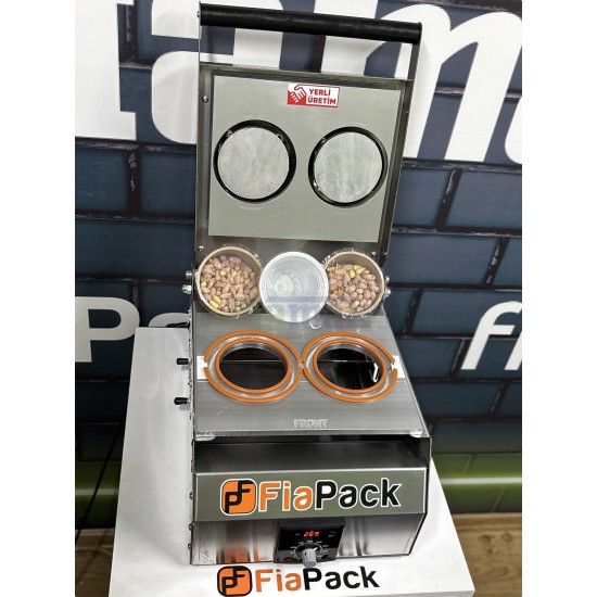 Paslanmaz 2 Adet Bardak Kapatma Makinesi Bardak Paketleme Makinası