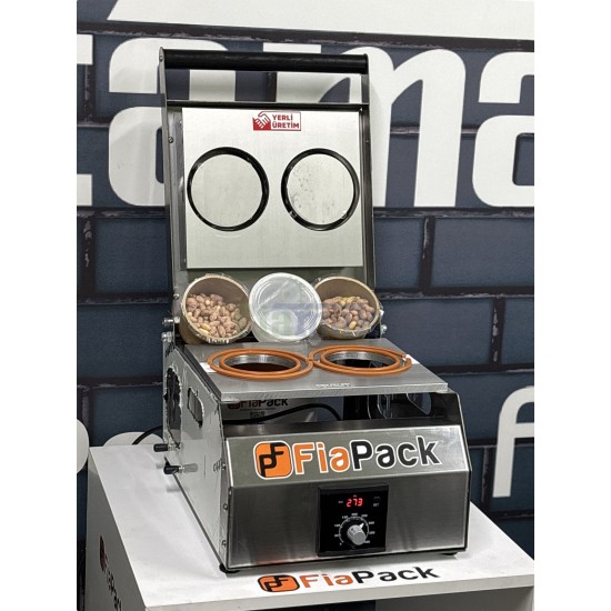 Paslanmaz 2 Adet Bardak Kapatma Makinesi Bardak Paketleme Makinası