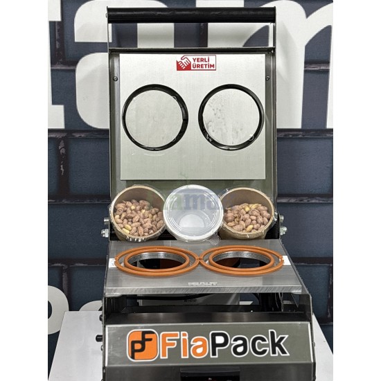 Paslanmaz 2 Adet Bardak Kapatma Makinesi Bardak Paketleme Makinası