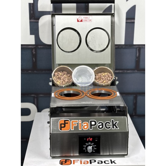 Paslanmaz 2 Adet Bardak Kapatma Makinesi Bardak Paketleme Makinası