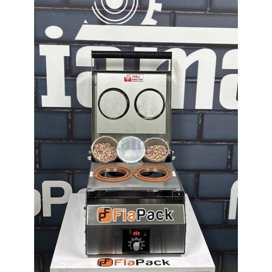 Paslanmaz 2 Adet Bardak Kapatma Makinesi Bardak Paketleme Makinası