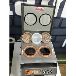 Paslanmaz 2 Adet Bardak Kapatma Makinesi Bardak Paketleme Makinası