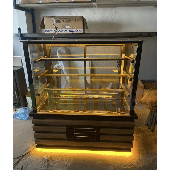 100 cm Premium Pasta ve Tatlı Teşhir Dolabı (Fanlı Soğutma)