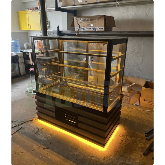 100 cm Premium Pasta ve Tatlı Teşhir Dolabı (Fanlı Soğutma)