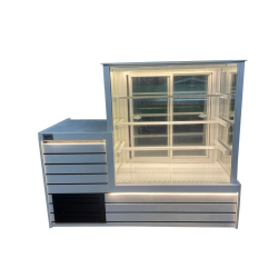 Fiamak Bankolu Pasta Teşhir Dolabı 130 CM