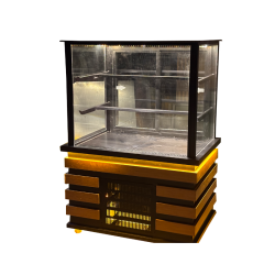 Fiamak Sürgülü Camlı Pasta Teşhir Dolabı 100 CM