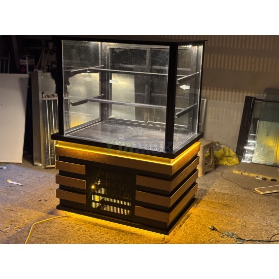 Fiamak Sürgülü Camlı Pasta Teşhir Dolabı 100 CM