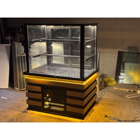 Fiamak Sürgülü Camlı Pasta Teşhir Dolabı 100 CM