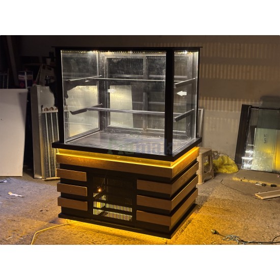 Fiamak Sürgülü Camlı Pasta Teşhir Dolabı 100 CM