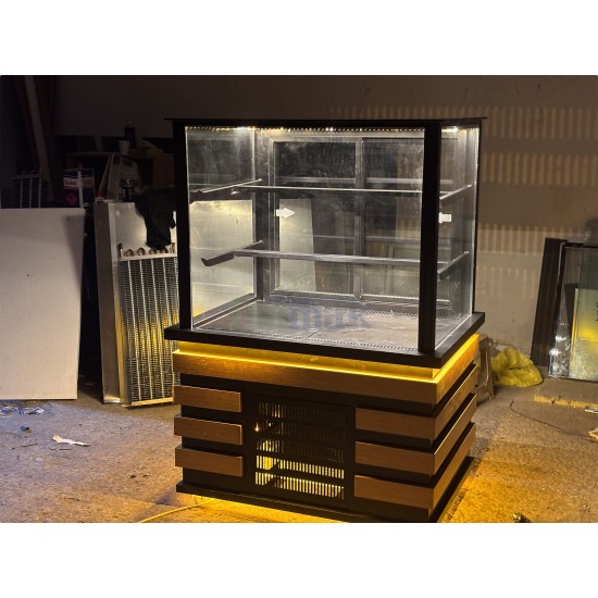 Fiamak Sürgülü Camlı Pasta Teşhir Dolabı 100 CM