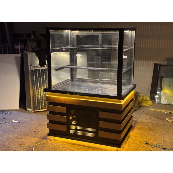 Fiamak Sürgülü Camlı Pasta Teşhir Dolabı 100 CM