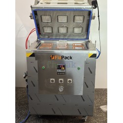 FiaPack MAP Gazlı Vakumlu Tabak Kapatma Makinesi (Tek Gözlü Kalıp - 110x110 mm)