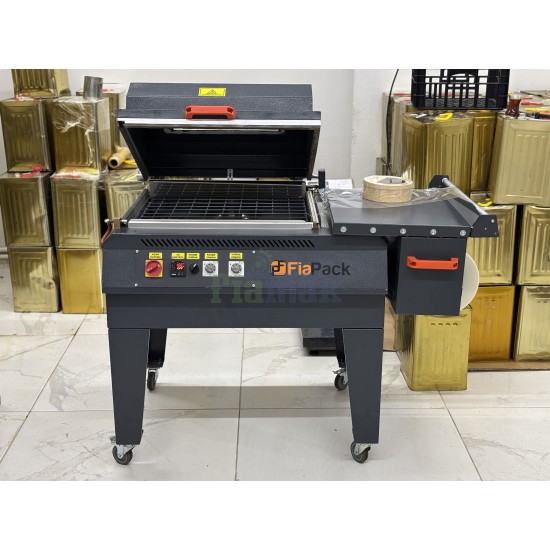 Profesyonel FiaPack Kapaklı Shrink Ambalaj Makinesi – Tek Adımda Kesme ve Mühürleme (50x60 cm)