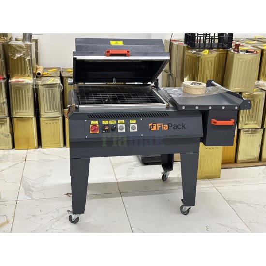 Profesyonel FiaPack Kapaklı Shrink Ambalaj Makinesi – Tek Adımda Kesme ve Mühürleme (50x60 cm)