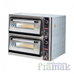 Arisco LZ3018 Elektrikli İki Katlı Pizza Fırını – 18 Pizza Kapasiteli, 16 kW, 400V, Paslanmaz Çelik