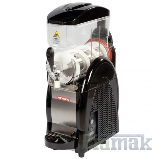 Arisco Slush Granita Karlı Buzlu Makinesi Granita1S – 12L Polikarbon Hazne, LED Aydınlatmalı Kapak, Paslanmaz Çelik Gövde